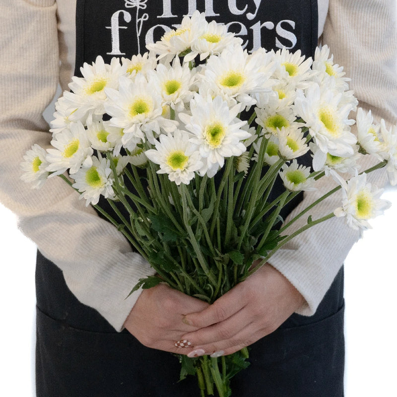 Apple Crisp Green Flower Apron - Image
