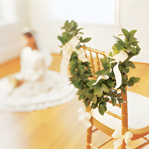 Baby Eucalyptus and Salal Greens Wholesale Garland Hanging