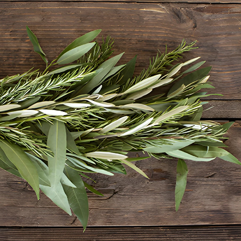 Bay Leaf and Rosemary Greens Garland