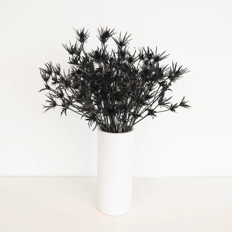Black Thistle Flowers Vase - Image
