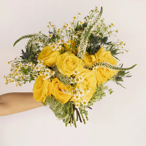Boho Chic Flower Bouquet Hand - Image