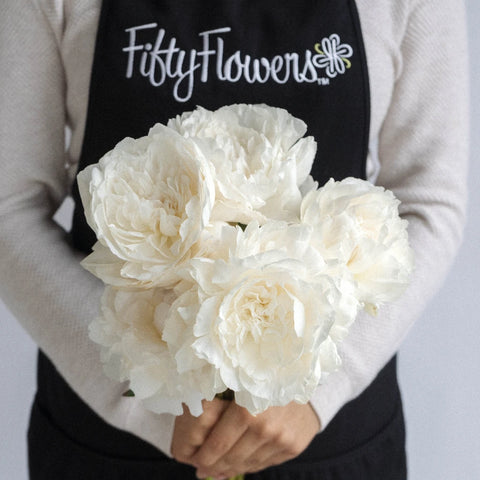 Boule De Neige Peony Apron - Image