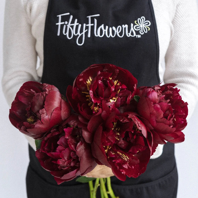 Buckeye Peonies Apron - Image