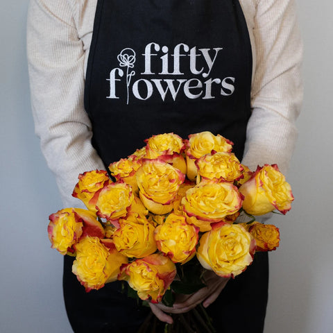 Burning Love Garden Rose Apron - Image