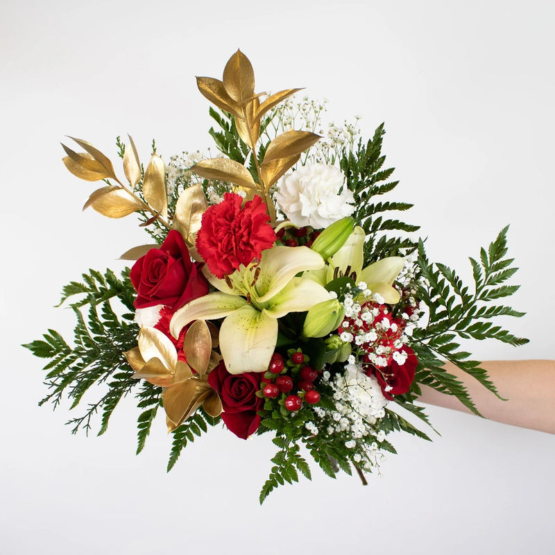 Candy Cane Christmas Bouquet Bar Flower Kit - Decor Steals Close Up - Image