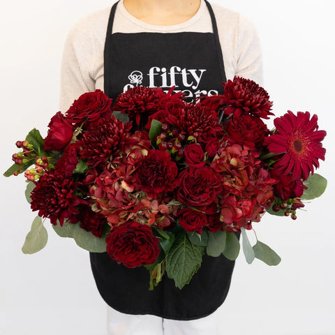 Cherry Coded Flower Centerpieces Apron - Image