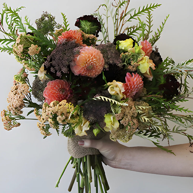 Chocolate Peach Wholesale Bunch in a hand