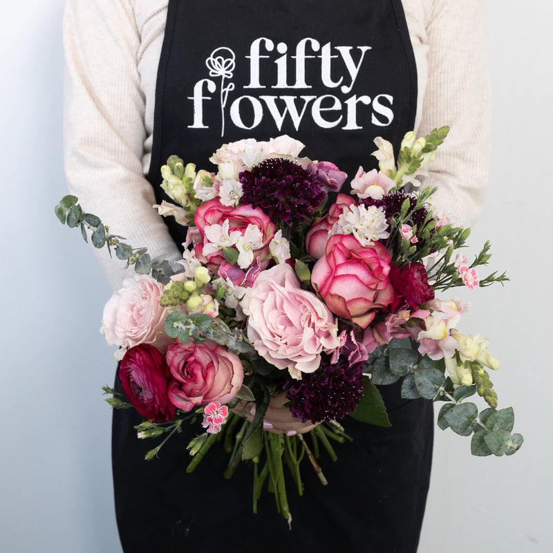 Cloud Wine Flower Centerpiece Apron - Image