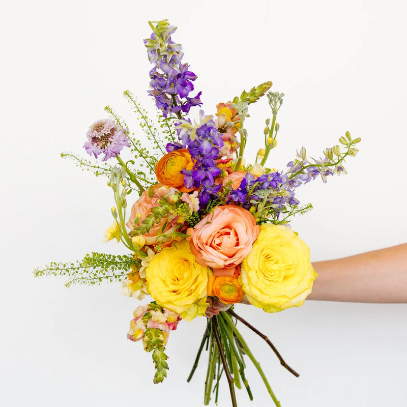 Country Charm Flower Bouquet Hand - Image