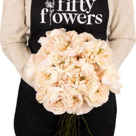 David Austin Charity Garden Rose Apron - Image