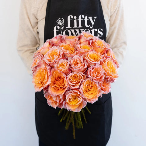 Free Spirit Fuzzy Roses Apron - Image