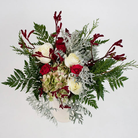 Frosty Christmas Bouquet Bar Flower Kit | Decor Steals Close Up - Image
