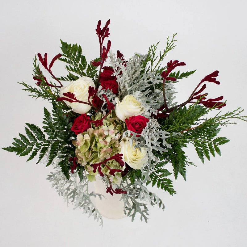 Frosty Christmas Bouquet Bar Flower Kit | Decor Steals Close Up - Image