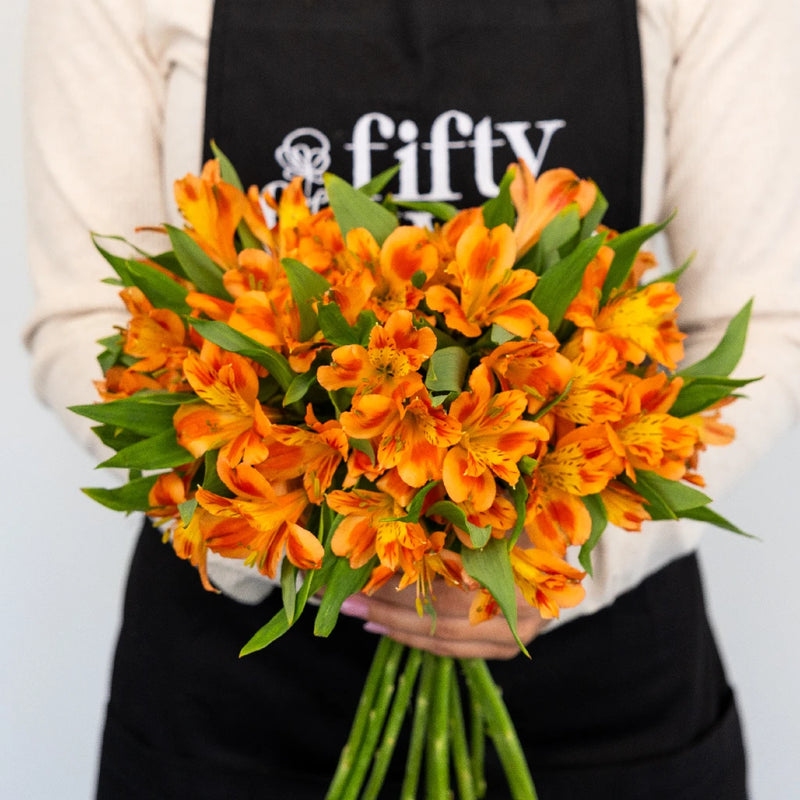 Fruit Punch Alstroemeria Flowers Apron - Image