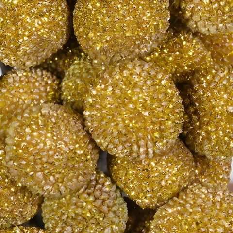 Gold Glitter Craspedia Billy Balls