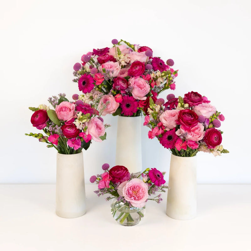 Gummy Pink Flower Centerpiece Close Up - Image