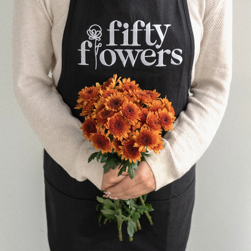 Indian Corn Pom Flower Apron - Image
