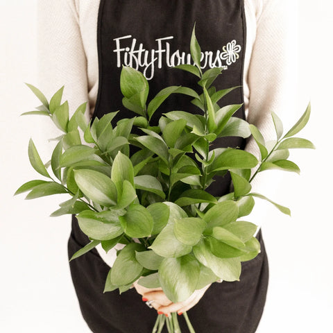 Israeli Ruscus Greenery Apron - Image