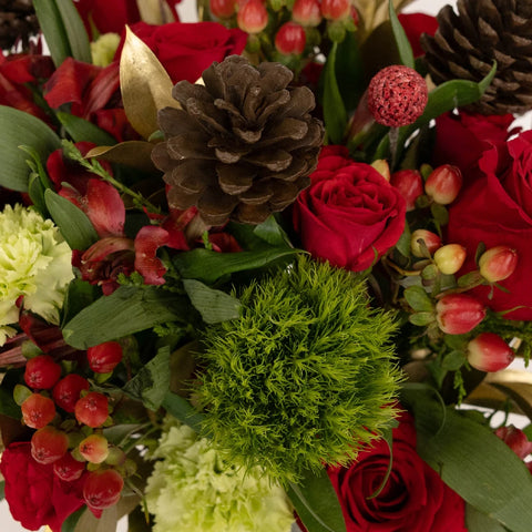 Jingle Bells Traditional Holiday Bouquet Hand - Image