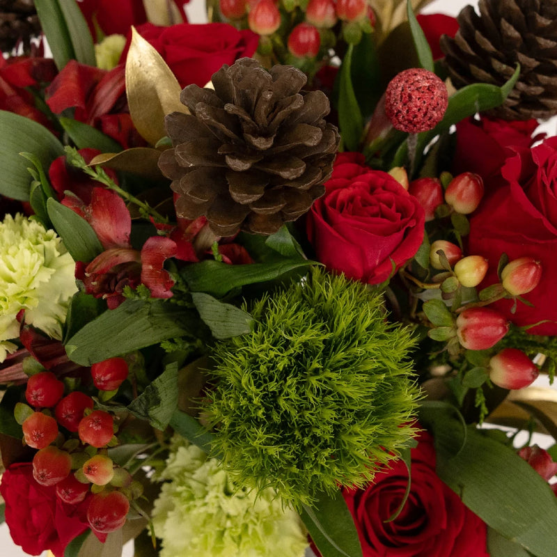 Jingle Bells Traditional Holiday Bouquet Hand - Image