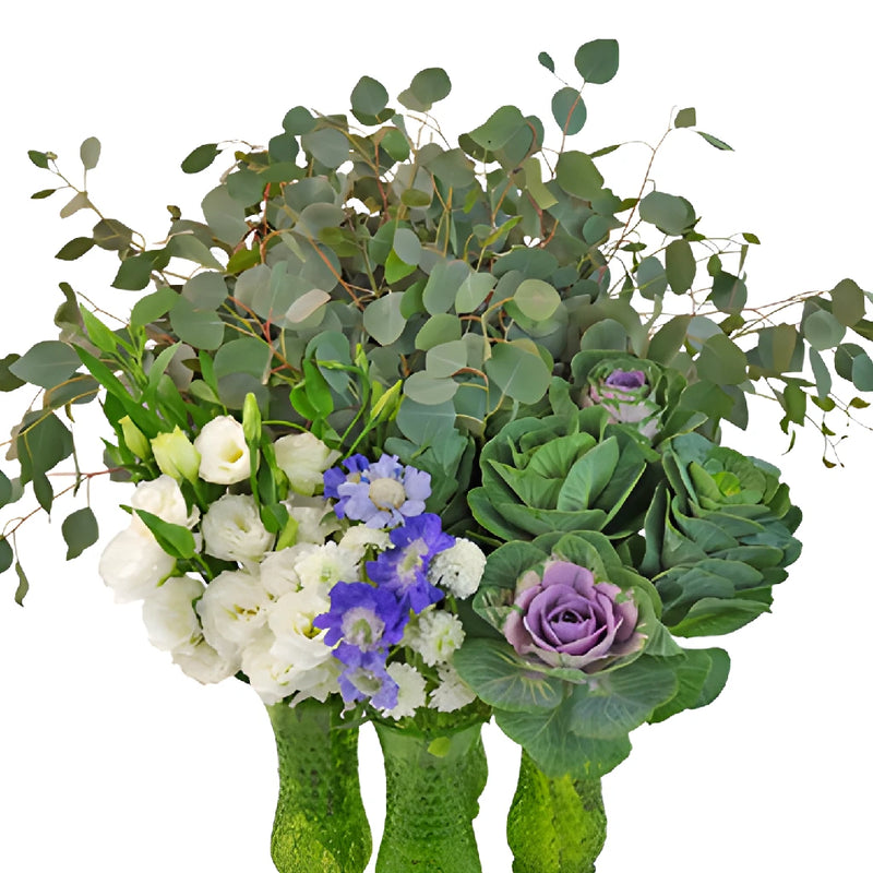 Kale Garden Party Lavender DIY Flower Kit In a Vase