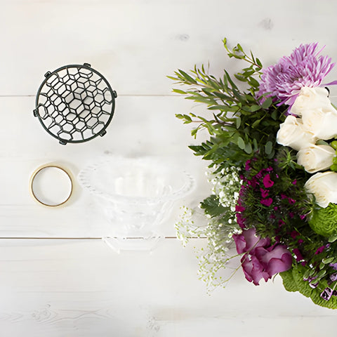 Floral Fancy Purple DIY Flower Design Class Kit