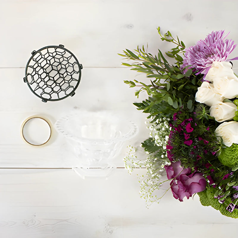 Floral Fancy Purple DIY Flower Design Class Kit