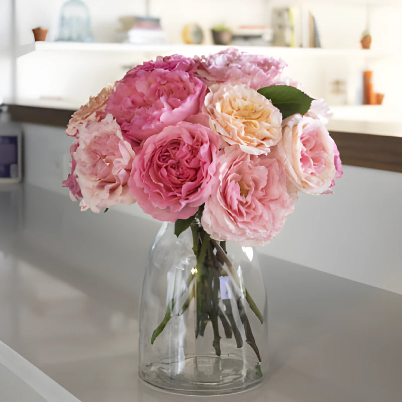 Sunset Hues Fresh Cut Pink Mayra Roses