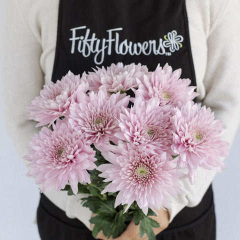 Misty Mauve Cremon Flower Apron - Image
