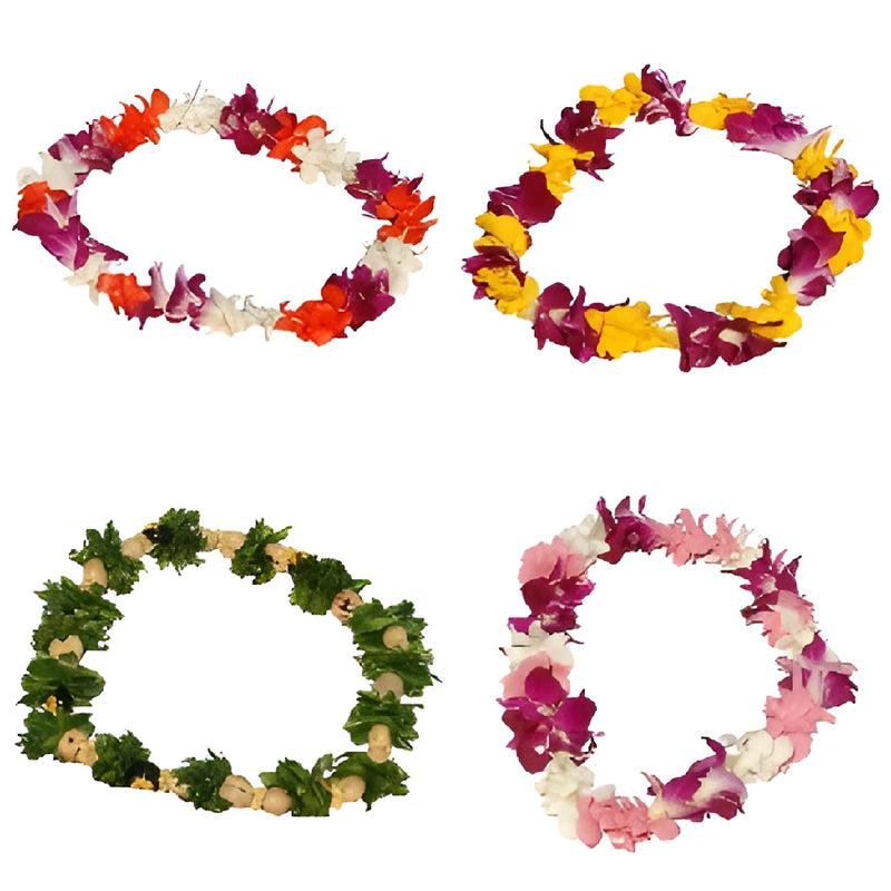 50 Single Strung Orchid Leis