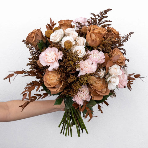 Mocha Brown Flower Centerpieces Vase - Image