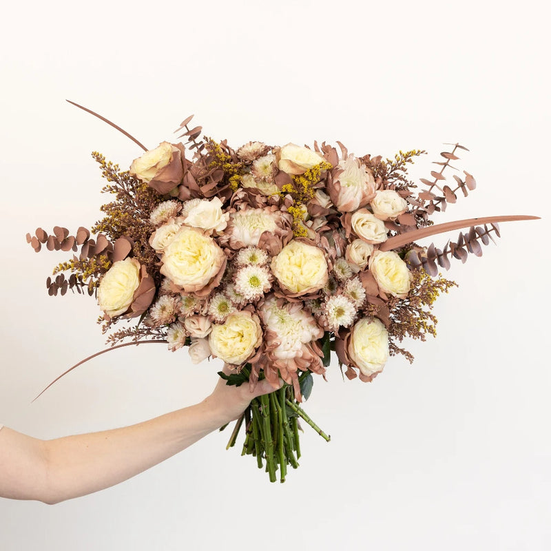 Mocha Mousse Flower Centerpieces Hand - Image
