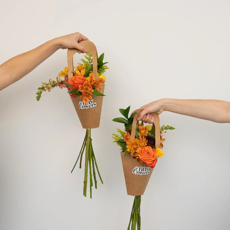 Modern Sunflower Flower Bouquet Bar Kit Close Up - Image