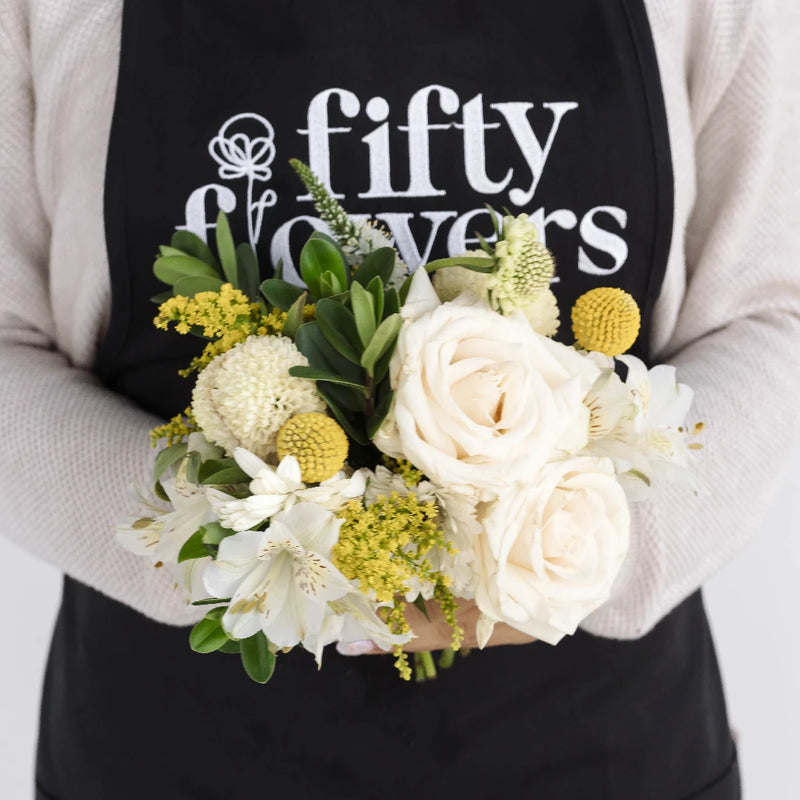 Mother's Day Decorative Flower Arrangement Apron - Image