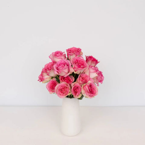 Pink Mothers Day Rose Special Vase - Image