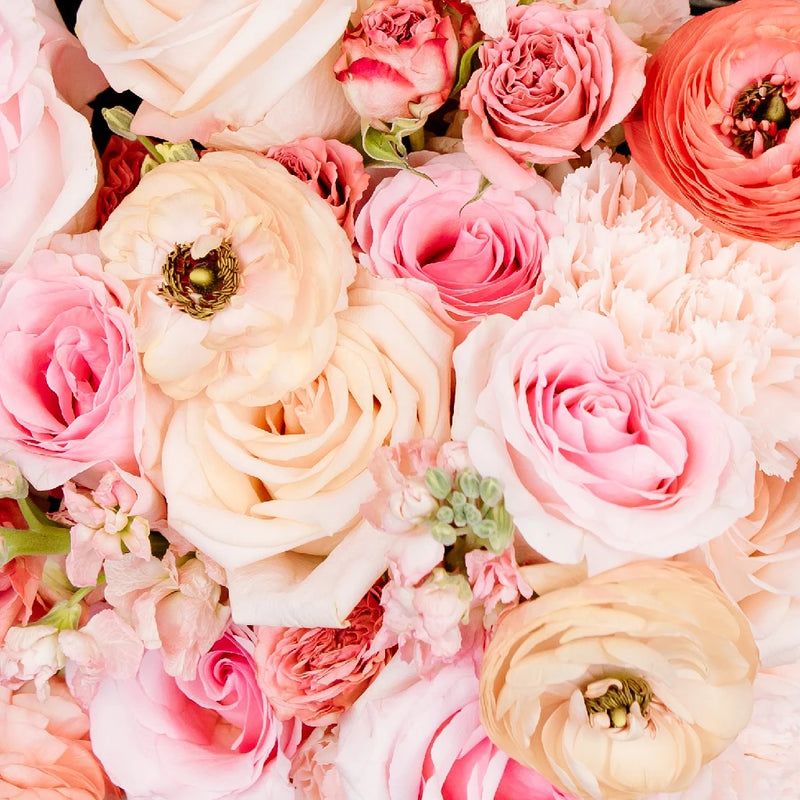 Pink Paradise Bouquet Bar Flower Kit Close Up - Image