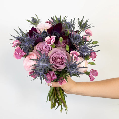 Pleasant Purple Diy Flower Kit Hand - Image