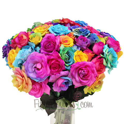 Tie Dye Mini Spray Roses