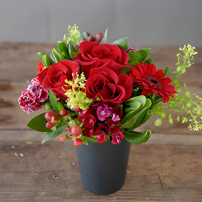 Delectable Red Flower Centerpieces