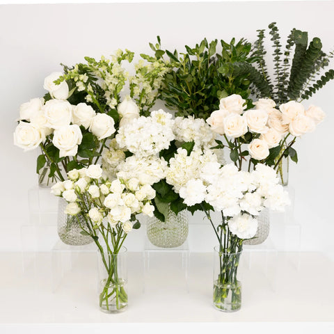 Snow White Bouquet Bar Flower Kit Recipe - Image