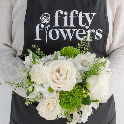 St Patricks Decorative Flower Apron - Image