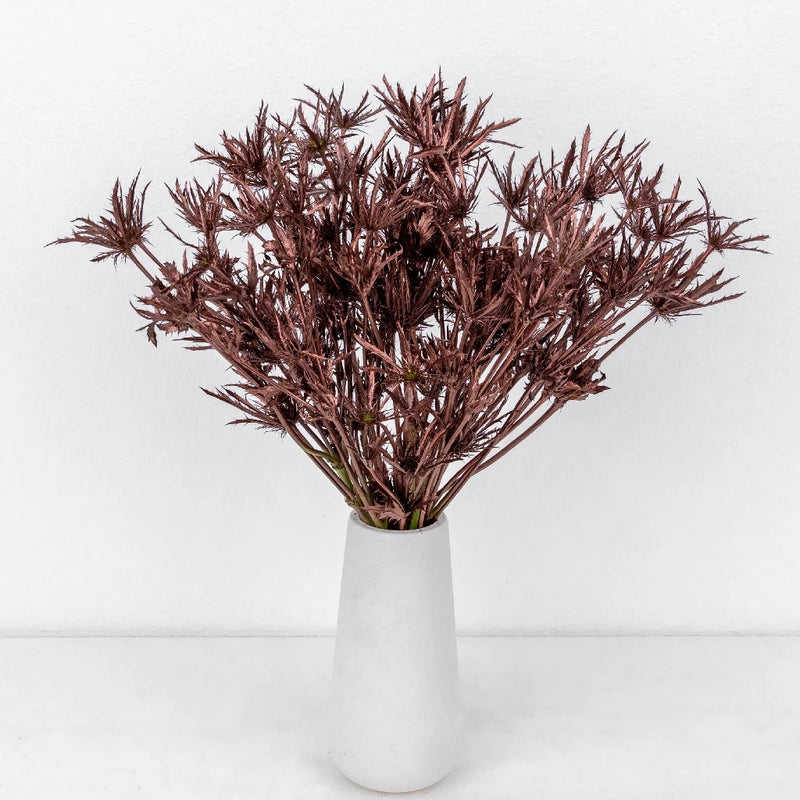 Bronze Rose Gold Thistle Flower