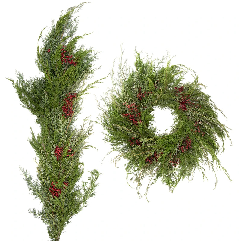 Whimsy Winter Wreath and Garland Combo Pack Flatlay