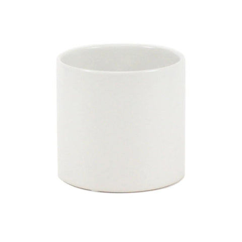 White Cylinder Vase Close Up - Image