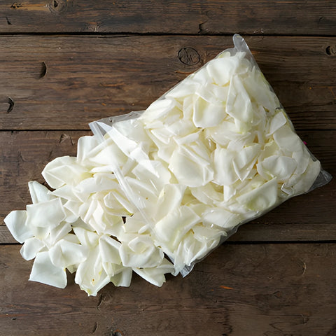 White dried Garden Rose Petals
