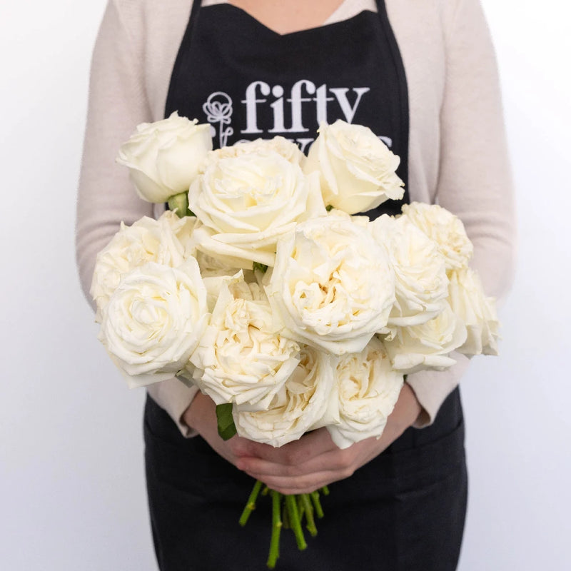 White Rose Mothers Day Special Apron - Image
