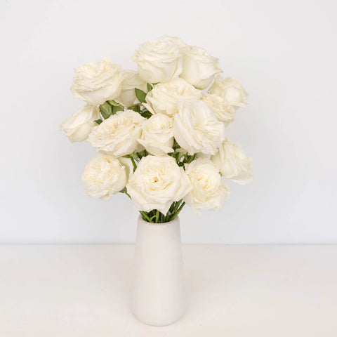 White Rose Mothers Day Special Vase - Image