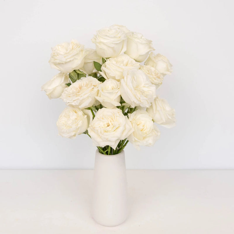 White Rose Mothers Day Special Vase - Image