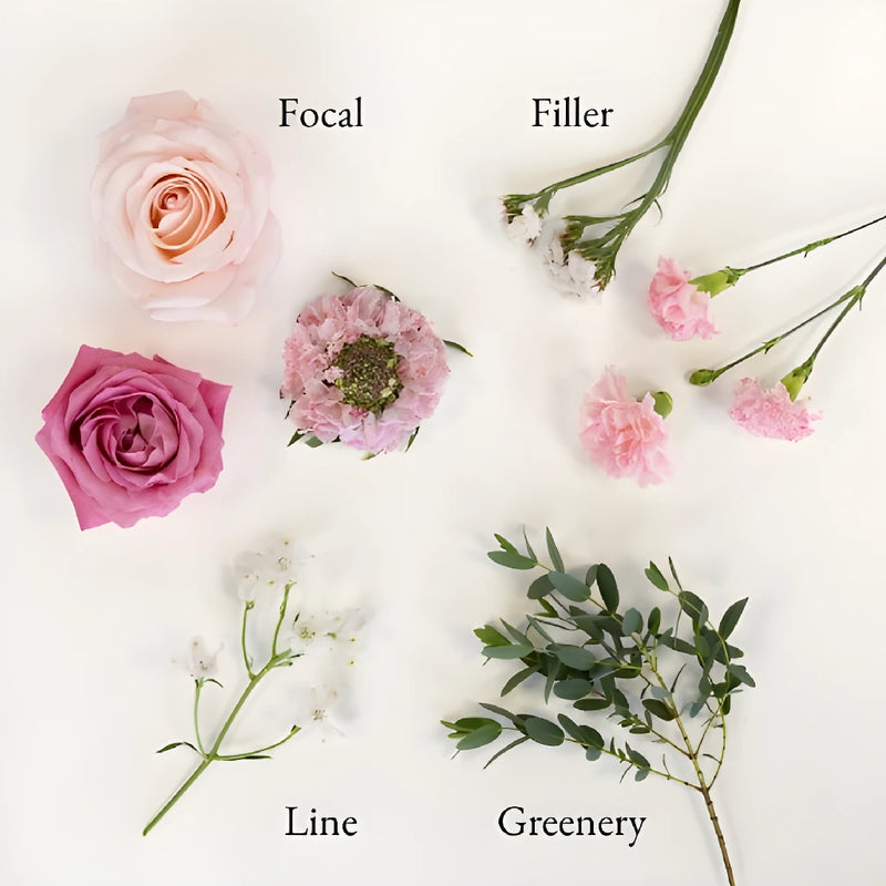 Wicked Pink Bouquet Bar Flower Kit Close Up - Image