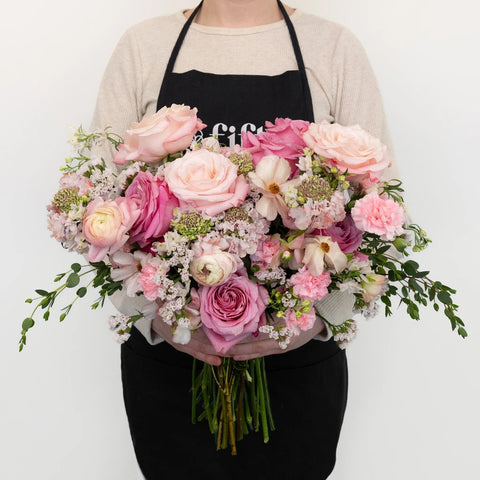 Wicked Pink Flower Centerpieces Apron - Image